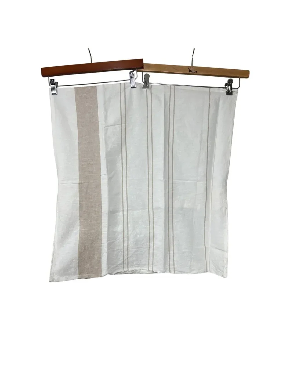 West Elm White Striped Pillow Case *Dimension In Picture*